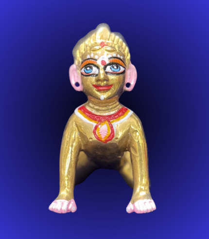Golden Crawling Child Idol – Handcrafted Decorative Showpiece