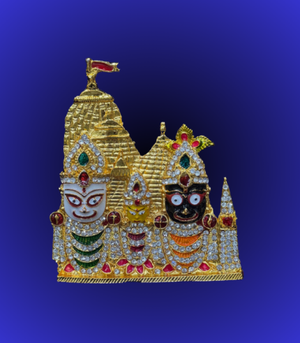 Premium Golden Jagannath Balabhadra Subhadra Temple Idol Set