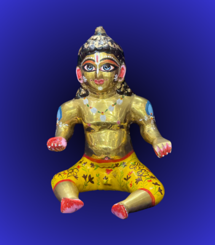 Jagannath Trio with Sacred Flag – Wooden Handicraft Set